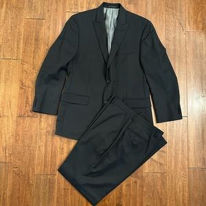 MICHAEL Michael Kors Charcoal Striped Suit Sz 40 Jacket 34x32 Pants